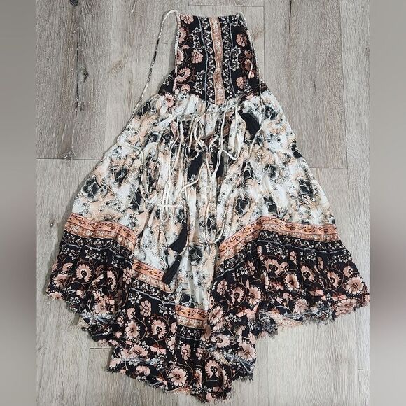 Free People Boho Casablanca Slip Babydoll Mini Dress size XS - Picture 6 of 7